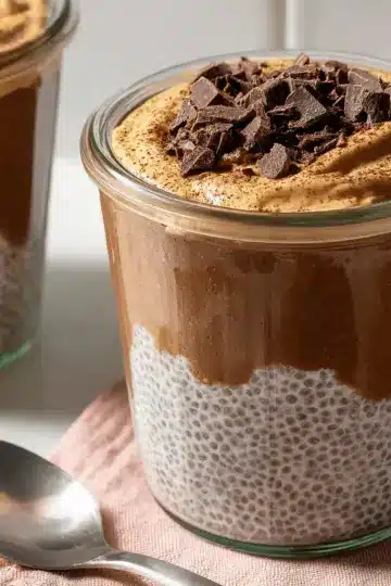 High-Protein Peanut Butter & Chocolate Chia Pudding