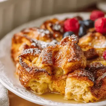 Croissant French Toast Casserole