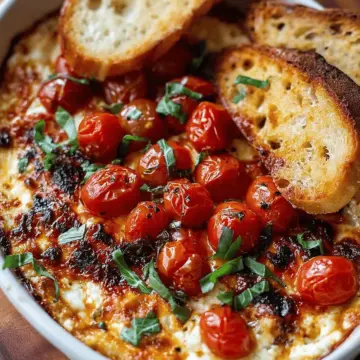 Three-Cheese Tomato Bruschetta Dip