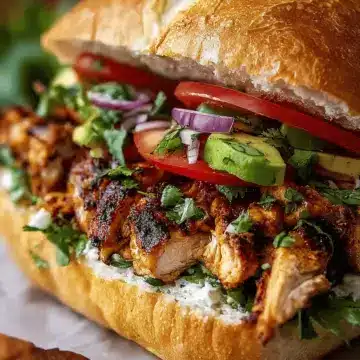 Flavor-Packed Chicken Torta Sandwich