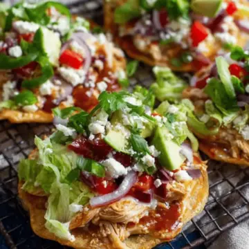 Easy Chicken Tostadas