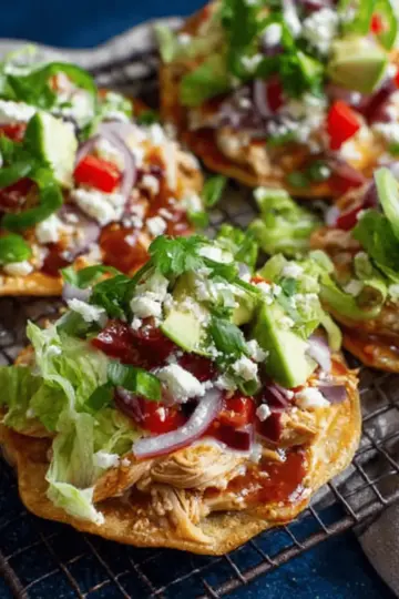 Easy Chicken Tostadas