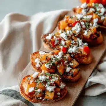 Butternut and Apple Bruschetta
