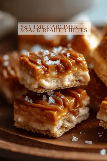 Salted Caramel Cracker Bites