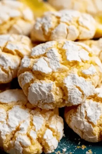 Very Lemon Crinkle Cookies