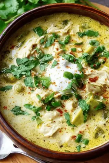 Creamy Green Enchiladas Chicken Soup