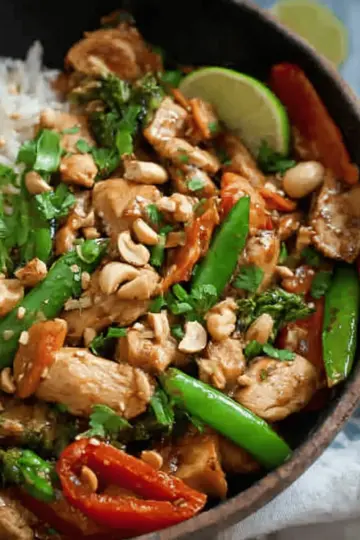 Thai Peanut Chicken Stir Fry