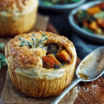 Roasted Autumn Vegetable Pot Pies