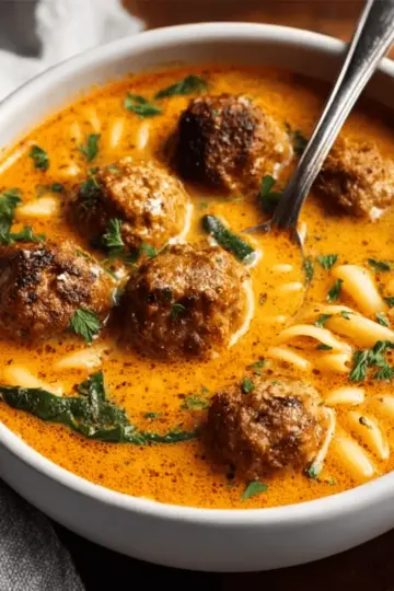 Creamy Italian Meatball Soup Recipe