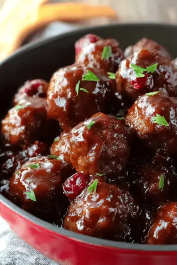 Cranberry Meatballs