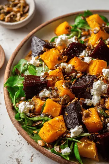Roasted Pumpkin and Beetroot Salad