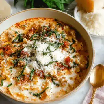 Easy Creamy Lasagna Soup