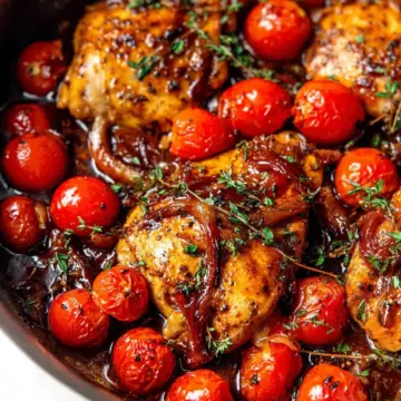 One-Pan Balsamic Chicken with Tomatoes
