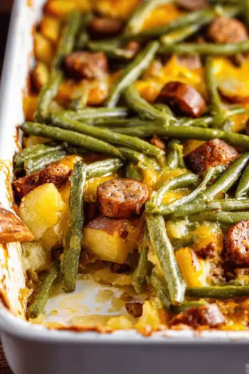 Sausage Green Bean Potato Casserole