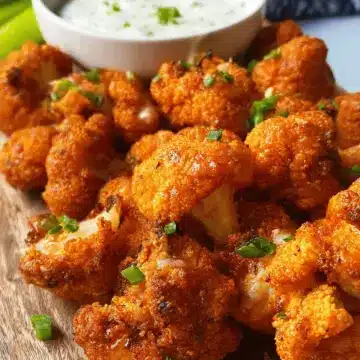 Vegan Cauliflower Buffalo Wings – Oven or Air Fryer