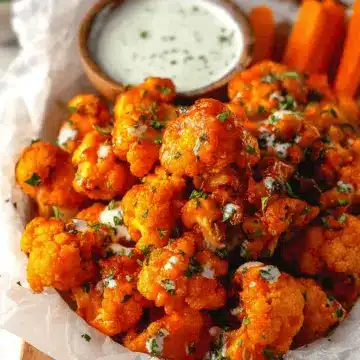 Baked Buffalo Cauliflower Bites