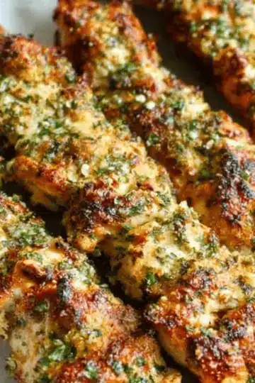Ranch Garlic Parmesan Chicken Skewers