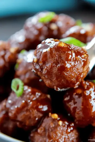 Slow Cooker Honey Garlic Meatballs