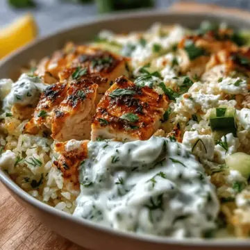 Dump-and-Bake Chicken Tzatziki Casserole