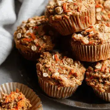 One-Bowl Healthy Oatmeal Carrot Muffins