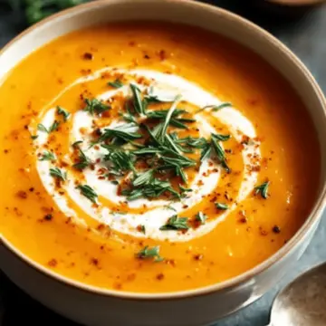 Spicy Butternut Squash and Sweet Potato Soup