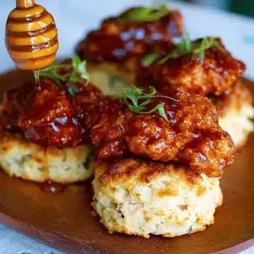 Hot Honey Chicken Biscuits