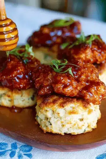 Hot Honey Chicken Biscuits