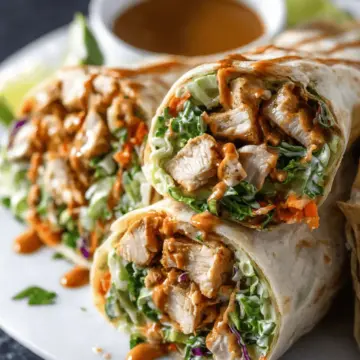 Peanut Chicken Wrap Recipe