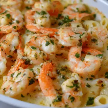 Shrimp Scampi Pasta Bake