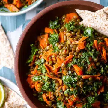 Moroccan Lentil Carrot Salad (Vegan)