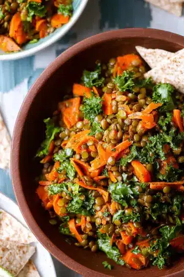 Moroccan Lentil Carrot Salad (Vegan)