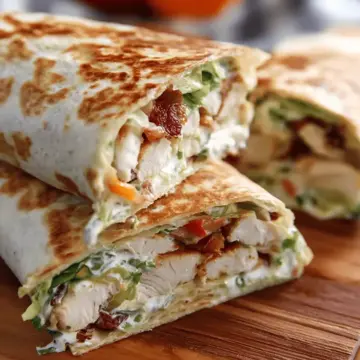 Crispy Chicken Bacon Ranch Wraps