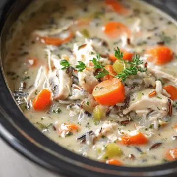 Slow Cooker Chicken and Wild Rice Soup