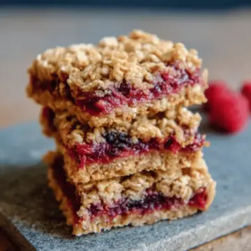 Berry Oat Bars | Healthy One Bowl Recipe