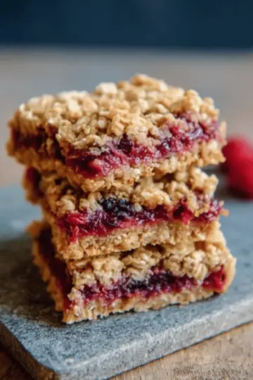 Berry Oat Bars | Healthy One Bowl Recipe