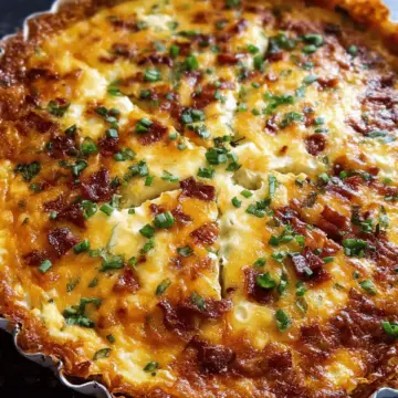 Hash Brown Crust Bacon Quiche