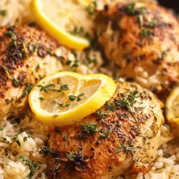 One Pot Lemon Herb Chicken and Rice