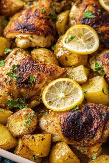 Easy Greek Lemon Chicken and Potatoes