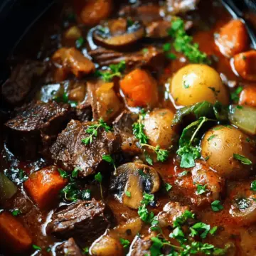 Slow Cooker Beef Bourguignon
