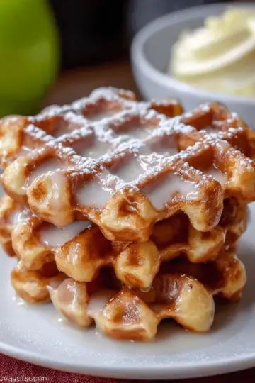 Apple Fritter Waffle Donuts
