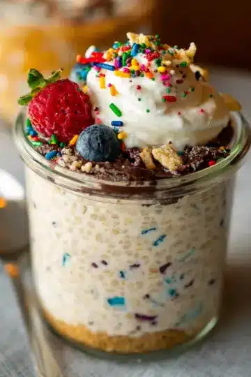 Birthday Cake Overnight Oats