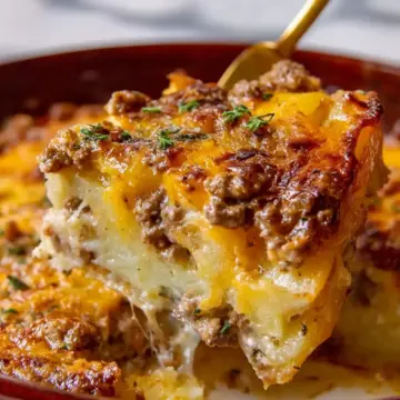 Cheesy Ground Beef and Potatoes