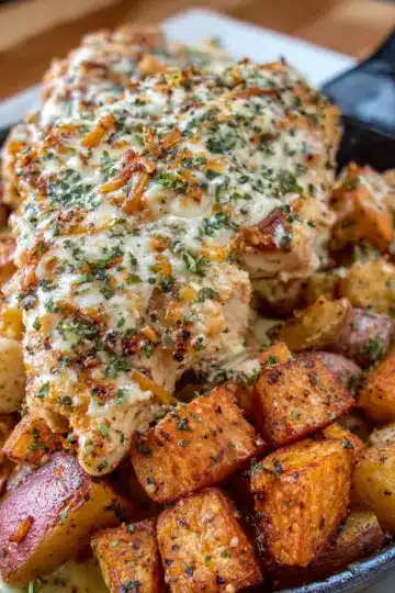 Garlic Parmesan Chicken and Potatoes