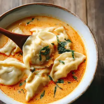 Thai Coconut Curry Dumpling Soup