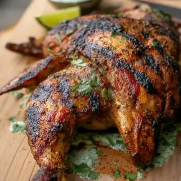 Peruvian-Style Grilled Chicken With Green Sauce Recipe