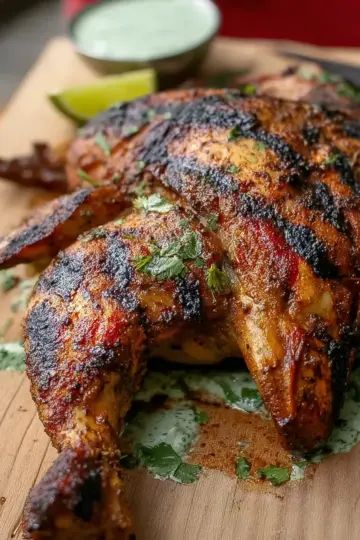 Peruvian-Style Grilled Chicken With Green Sauce Recipe