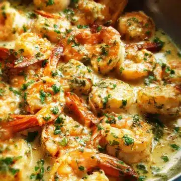 Creamy Garlic Prawns (Shrimp)
