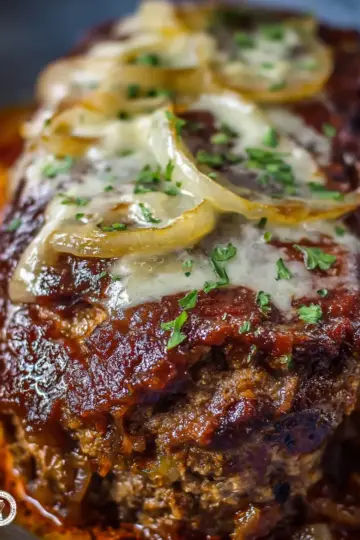 Crock Pot French Onion Meatloaf