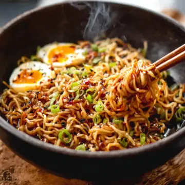 Sesame Garlic Ramen Noodles