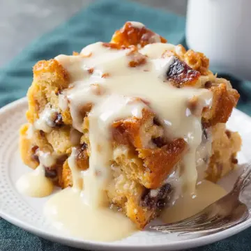 Best Bread Pudding with Vanilla Sauce
